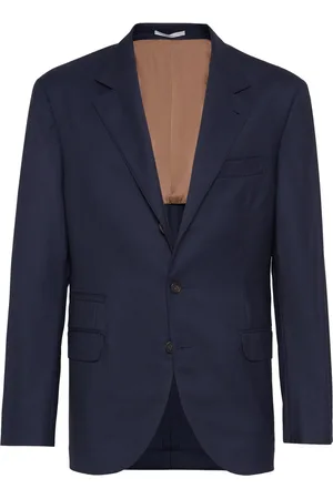 Brunello Cucinelli Single-breasted virgin-wool blazer