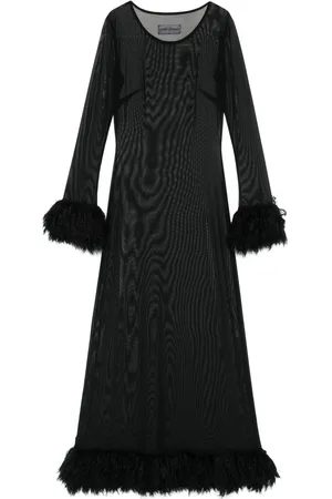 Marine Serre Semi-sheer maxi dress