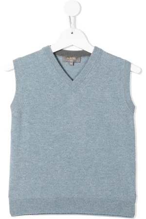 N.PEAL Organic cashmere knitted vest top