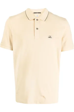 C.P. Company Logo-patch cotton polo shirt
