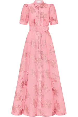 Rebecca Vallance Annette floral-brocade gown