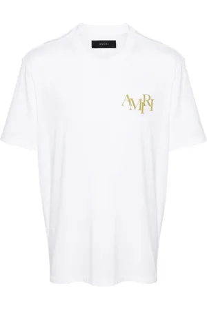 AMIRI Champagne cotton T-shirt
