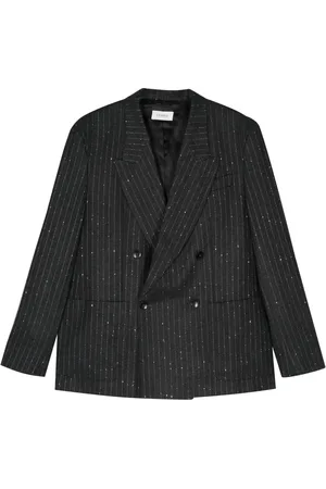 LANEUS Pinstripe-pattern blazer