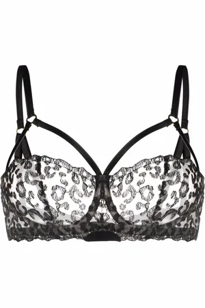 Fleur of England Kittie caged-strap balcony bra