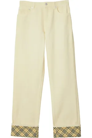 Burberry Checkered straight-leg jeans