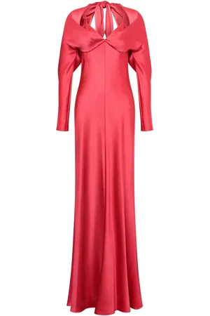 Alberta Ferretti Satin maxi dress