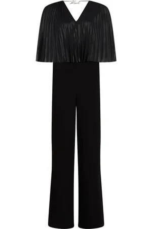 Karl Lagerfeld Pleated cape jumpsuit