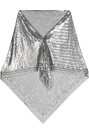 Paco rabanne Metallic chain-mail scarf