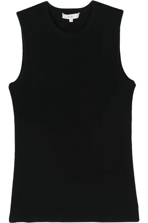 tibi Cutout-detail ribbed top