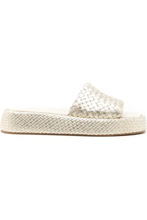 Sarah Chofakian Braided-detail flatform sandals