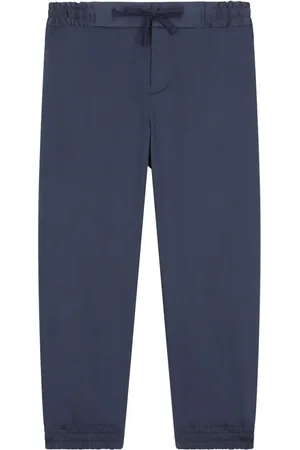 Dolce & Gabbana Logo-plaque drawstring-waist trousers