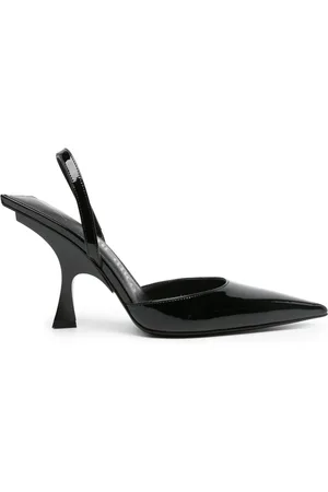The Attico 100mm patent-finish pumps