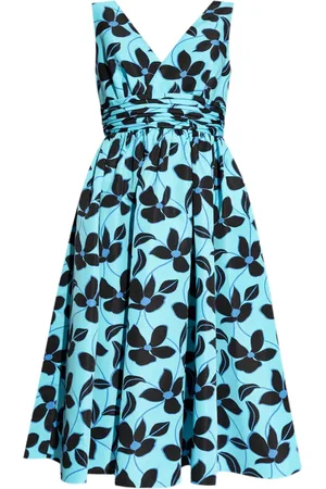 Kate Spade Floral-print V-neck midi dress