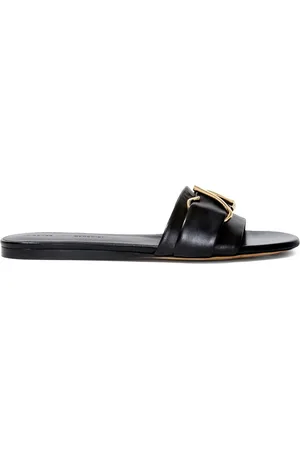 Proenza Schouler Monogram leather slides
