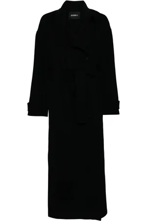 GOEN.J Double-faced one-side muffler coat