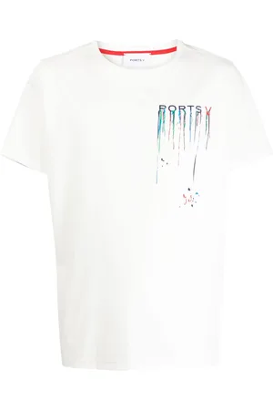 Ports V Paint-splatter print T-shirt