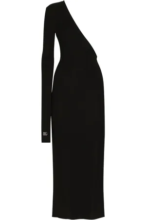 Dolce & Gabbana Detachable-sleeve one-shoulder midi dress