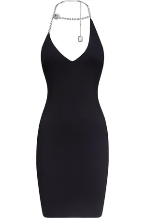 AREA Crystal-embellished minidress