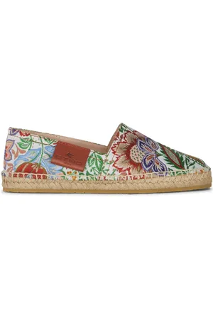 Etro Logo-appliqu?? floral-embroidery espadrilles