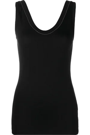 Brunello Cucinelli Scoop neck sleeveless top