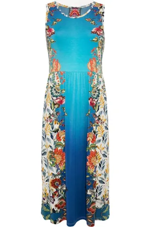 JOHNNY WAS Floral-print ombr?? dress