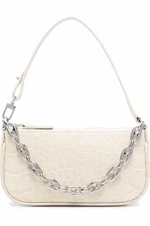 By Far Mini Rachel crocodile-effect shoulder bag