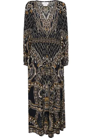 Camilla Raglan shirred waist dress