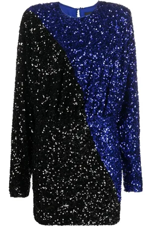 ROTATE Two-tone sequin minidress