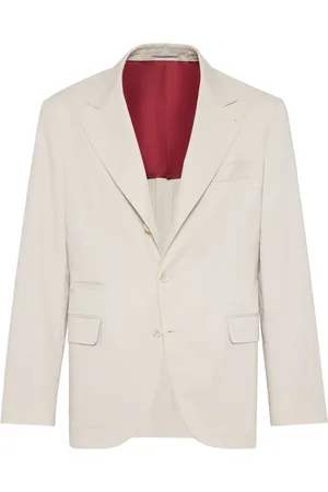 Brunello Cucinelli Deconstructed gabardine large lapels blazer