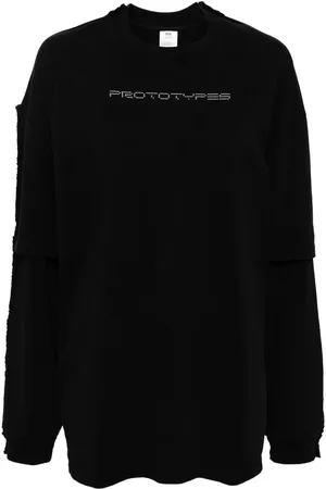 PROTOTYPES Logo-embellished layered sweatshirt