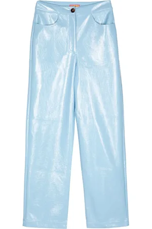 KITRI Janice patent-finish trousers