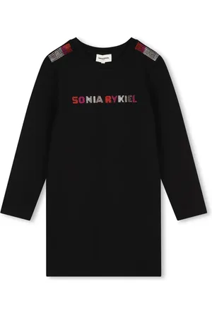 Sonia Rykiel Enfant Rhinestone-logo dress