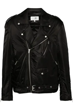 Maison Margiela Belted padded biker jacket