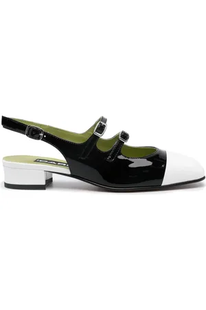 Carel Abricot 30mm leather pumps
