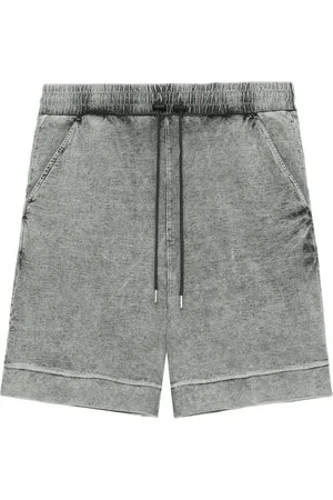 FIVE CM Bleached-effect cotton shorts