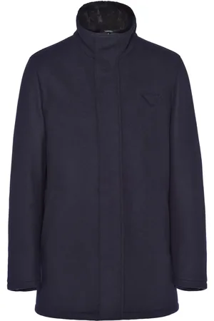 Prada Triangle-logo wool-blend jacket