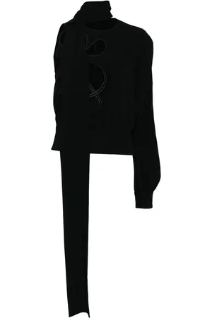 Elie saab Embroidered cut-out blouse