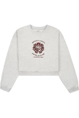 Sporty & Rich Hotel crest-motif sweatshirt