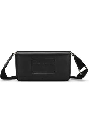 Dolce & Gabbana Logo-embossed leather mini shoulder bag