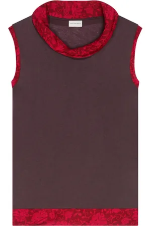 DRIES VAN NOTEN Floral-print top