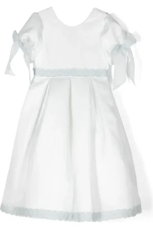 LA STUPENDERIA Crochet-trim bow-detail dress
