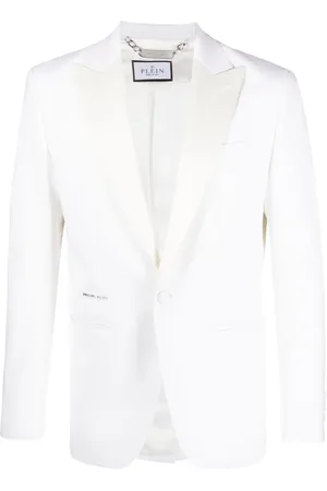 Philipp Plein Single-breasted wool blazer