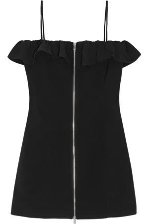 Ganni Ruffle-trim minidress