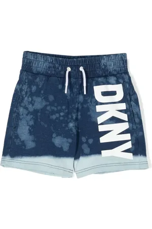 DKNY Logo-print tie-dye shorts