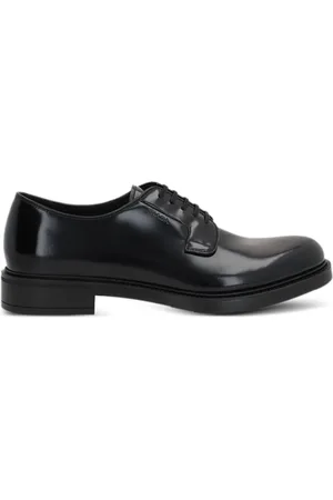 Prada Polished leather derby shoes