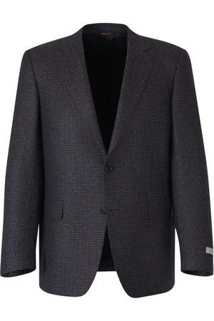 CANALI Plaid wool blazer