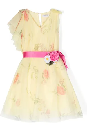 MONNALISA Floral-print V-neck dress