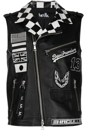 HACULLA Graphic-print biker vest