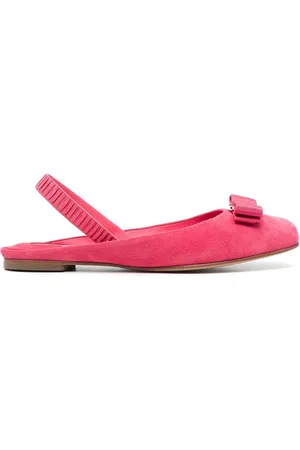Salvatore Ferragamo Suede ballerina shoes