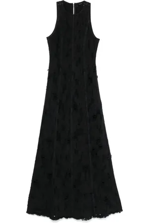 haikure Distressed maxi dress